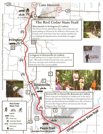 Red Cedar Bike Trail Map