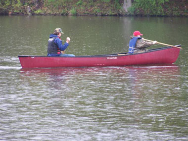 Canoing on Red Cedar River